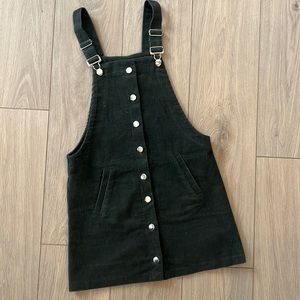 Francesca’s size XS button up corduroy jumper dress